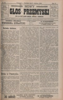 Nowy Głos Przemyski : pismo poświęcone sprawom społecznym, politycznym i ekonomicznym. 1906, R. 4, nr 36-40 (wrzesień)