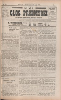 Nowy Głos Przemyski : pismo poświęcone sprawom społecznym, politycznym i ekonomicznym. 1908, R. 6, nr 18-22 (maj)