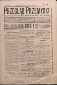 Przegląd Przemyski : pismo społeczne, polityczne i ekonomiczne. 1914, R. 4, nr 217-224 (marzec)