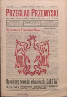 Przegląd Przemyski : pismo społeczne, polityczne i ekonomiczne. 1914, R. 4, nr 234-242 (maj)