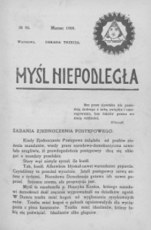 Myśl Niepodległa 1909 nr 93