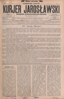 Kurjer Jarosławski : dwutygodnik polityczno-ekonomiczno-społeczny. 1893, R. 1, nr 1-22