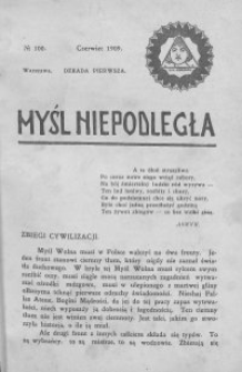 Myśl Niepodległa 1909 nr 100