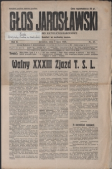 Głos Jarosławski : czasopismo katolicko-narodowe. 1928, R. 2, nr 27-29 (lipiec)