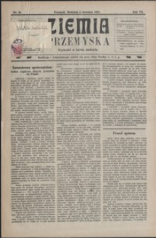 Ziemia Przemyska. 1921, R. 7, nr 36-39 (wrzesień)