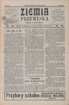 Ziemia Przemyska. 1922, R. 8, nr 36-39 (wrzesień)