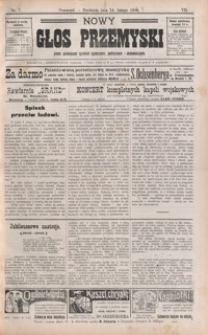 Nowy Głos Przemyski : pismo poświęcone sprawom społecznym, politycznym i ekonomicznym. 1909, R. 8, nr 7-8 (luty)
