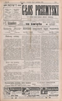 Nowy Głos Przemyski : pismo poświęcone sprawom społecznym, politycznym i ekonomicznym. 1909, R. 8, nr 49-52 (grudzień)