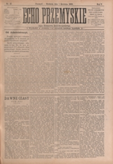 Echo Przemyskie : organ Stronnictwa Katolicko-Narodowego. 1900, R. 5, nr 27-35 (kwiecień)