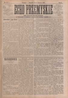 Echo Przemyskie : organ Stronnictwa Katolicko-Narodowego. 1900, R. 5, nr 62-70 (sierpień)