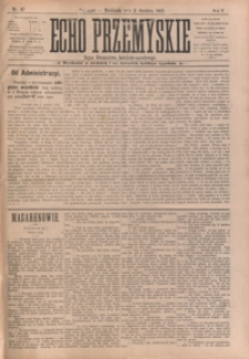 Echo Przemyskie : organ Stronnictwa Katolicko-Narodowego. 1900, R. 5, nr 97-104 (grudzień)