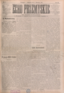 Echo Przemyskie : organ Stronnictwa Katolicko-Narodowego. 1901, R. 6, nr 1-9 (styczeń)