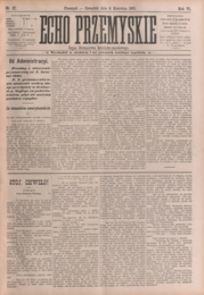 Echo Przemyskie : organ Stronnictwa Katolicko-Narodowego. 1901, R. 6, nr 27-34 (kwiecień)