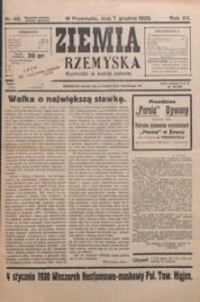Ziemia Przemyska. 1929, R. 15, nr 49-54 (grudzień)