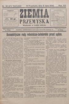Ziemia Przemyska. 1930, R. 16, nr 38-42 (lipiec)