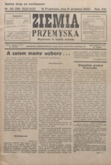 Ziemia Przemyska. 1930, R. 16, nr 52-56 (wrzesień)
