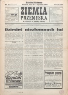 Ziemia Przemyska. 1937, R. 23, 1-5 (styczeń)