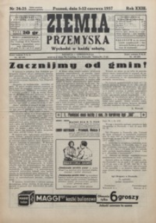 Ziemia Przemyska. 1937, R. 23, 24-27 (czerwiec)