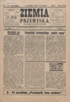 Ziemia Przemyska. 1937, R. 23, 51-52, 54 (grudzień)
