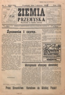 Ziemia Przemyska. 1938, R. 24, nr 1-5 (styczeń)