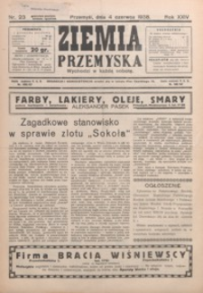Ziemia Przemyska. 1938, R. 24, nr 23-26 (czerwiec)