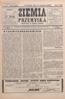 Ziemia Przemyska. 1938, R. 24, nr 30-33 (sierpień)