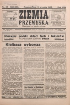 Ziemia Przemyska. 1938, R. 24, nr 34-37 (wrzesień)