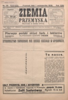 Ziemia Przemyska. 1938, R. 24, nr 38-42 (październik)