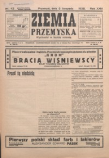 Ziemia Przemyska. 1938, R. 24, nr 43-46 (listopad)