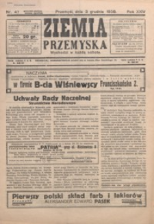 Ziemia Przemyska. 1938, R. 24, nr 47-51 (grudzień)