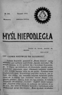 Myśl Niepodległa 1913 nr 230