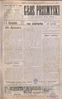 Nowy Głos Przemyski : pismo poświęcone sprawom społecznym, politycznym i ekonomicznym. 1910, R. 9, nr 1-5 (styczeń)