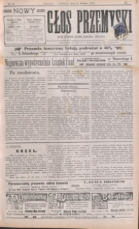Nowy Głos Przemyski : pismo poświęcone sprawom społecznym, politycznym i ekonomicznym. 1910, R. 9, nr 6-9 (luty)