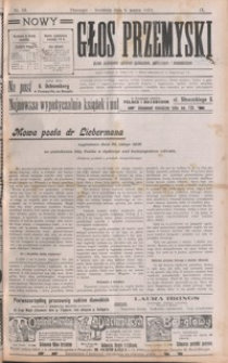 Nowy Głos Przemyski : pismo poświęcone sprawom społecznym, politycznym i ekonomicznym. 1910, R. 9, nr 10-13 (marzec)