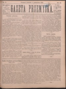 Gazeta Przemyska. 1889, R. 3, nr 70-78 (październik)