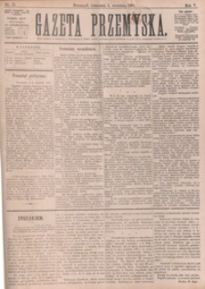 Gazeta Przemyska. 1891, R. 5, nr 71-78 (wrzesień)