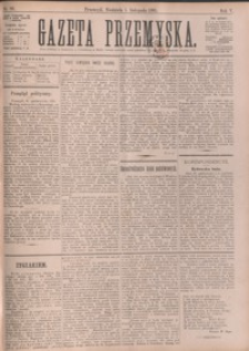 Gazeta Przemyska. 1891, R. 5, nr 88-96 (listopad)