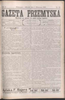 Gazeta Przemyska. 1907, R. 1, nr 34-41 (wrzesień)