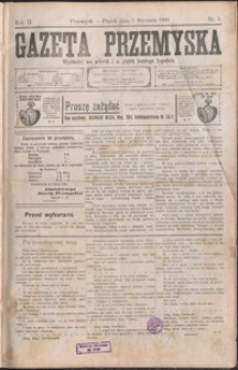 Gazeta Przemyska. 1908, R. 2, nr 1-9 (styczeń)
