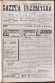 Gazeta Przemyska : organ Polskiego Towarzystwa Demokratycznego. 1908, R. 2, nr 79-87 (październik)