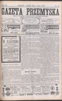Gazeta Przemyska : organ Polskiego Towarzystwa Demokratycznego. 1909, R. 3, nr 53-61 (lipiec)