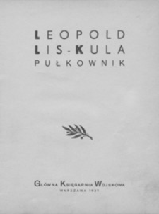 Leopold Lis-Kula pułkownik