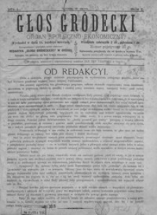 Głos Gródecki : organ społeczno-ekonomiczny. 1890, R. 1, nr 1-5