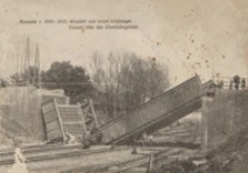Rzeszów r. 1914-1915. Wiadukt nad torem kolejowym = Viadukt über das Eisenbahngeleise [Pocztówka]