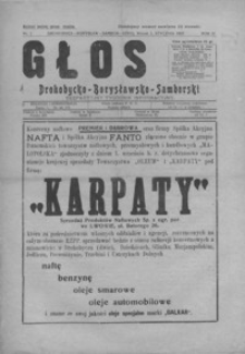 Głos Drohobycko-Borysławsko-Samborski : bezpartyjny tygodnik informacyjny. 1929, R. 4, nr 1-33