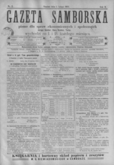 Gazeta Samborska : pismo dla spraw ekonomicznych i społecznych okręgu: Sambor, Stary Sambor, Turka. 1910, R. 10, nr 1-24