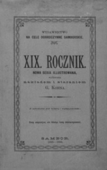 Rocznik Samborski : nowa serja illustrowana : wydawnictwo na cele dobroczynne samborskie. 1895-1896, R. 19