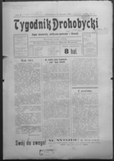 Tygodnik Drohobycki : organ niezawisły, polityczno-społeczny i literacki. 1913, R. 2, nr 1- 52