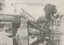 Rzeszów r. 1914-1915. Most kolejowy nad Wisłokiem = Eisenbahnbrücke über die Wisłoka [Pocztówka]