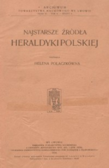 Najstarsze źródła heraldyki polskiej